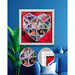 Photos Heart Collage Embossed Frame FR-1