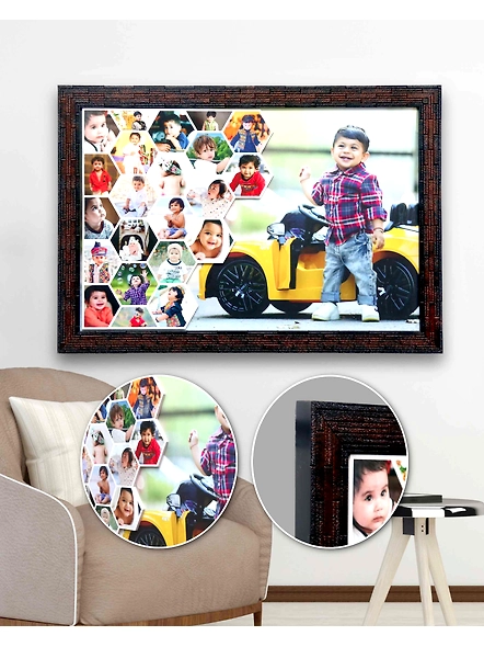Photos Honey Comb Pattern Embossed Frame 12" x 18