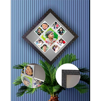 9 Photos Kite Pattern Embossed Frame 12" x 12"