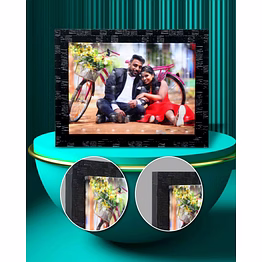 single embossed frame - matt 3d finish