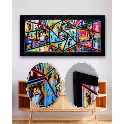 26 photo rainbow theme frame 13x28 fr-14