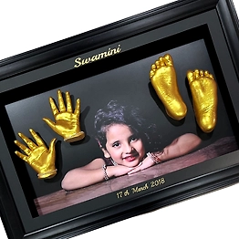 Premium Baby Hand & Foot 3D Casting Frame – Personalized Memory Keepsake