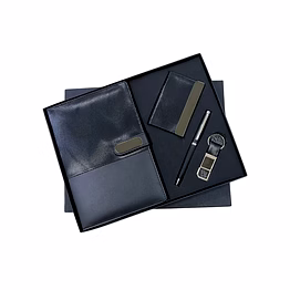 premium 4 in 1 combo set - diary, metal pen, keychain & cardholder