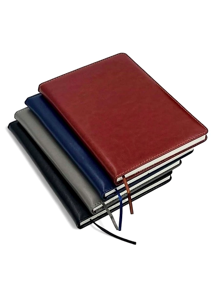 Premium A5 PU Leather Notebook Diary - Stylish and Elegant Writing Companion-Black