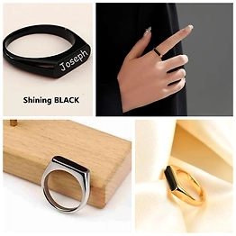 Mirror Finish Finger Rings - Enhance Your Style