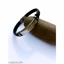 personalised pu leather bracelet - custom name engraved bracelet