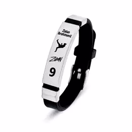 adjustable pvc strap men's bracelet - stylish wristwear for men