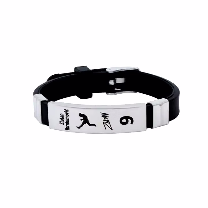 Adjustable PVC Strap Men's Bracelet - Stylish Wristwear for Men image 2