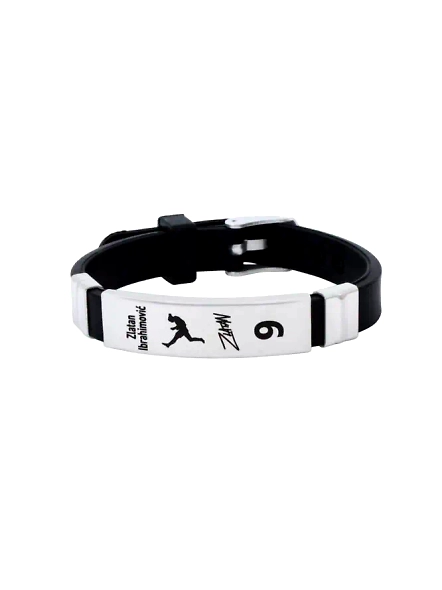 Adjustable PVC Strap Men's Bracelet - Stylish Wristwear for Men