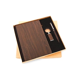 Darkwood Diary, Pen & Keychain Set - Exquisite Stationery Gift