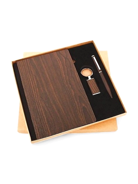 Darkwood Diary, Pen & Keychain Set - Exquisite Stationery Gift