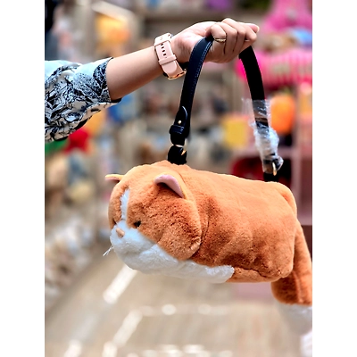 Soft Cat Plush Bag - Adorable Feline-Inspired Shoulder Bag
