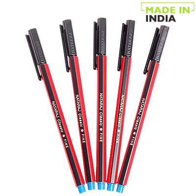 natraj use & throw ball pen - convenient non-refillable writing instrument
