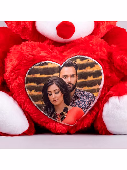 Customizable Teddy Bear with 11x15 Photo -  PL18