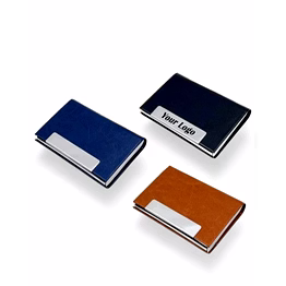 elegant pu leather business card holder sg3345 - customize your style