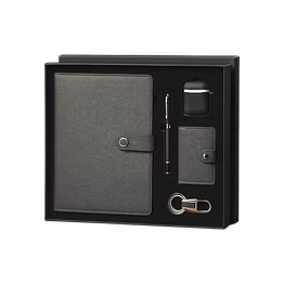 premium vibe 5 in 1 gift combo - diary, pen, keychain, cardholder, earpods