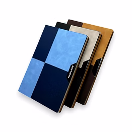 block dual tone diary - premium pu leather notebook