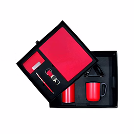 double decker 7 in 1 combo - diary, pen, keychain, cardholder, bottle, mug, and mobile stand