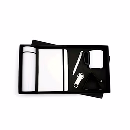 versatile 6 in 1 combo set - temperature bottle, diary, pen, keychain, mug, mobile stand
