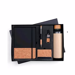 5-in-1 black cork combo set for stylish organization