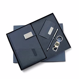 4 in 1 combo set - pocket diary, cardholder, pen, and hook keychain
