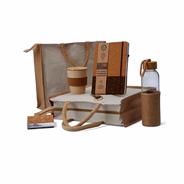 earth collection cork gift set - sustainable eco-friendly essentials