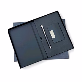 elegant 3-in-1 business essentials set: diary, pen, and cardholder