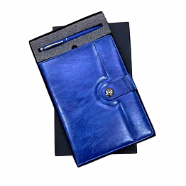 premium pu leather diary with ball pen - 2 in 1 combo set