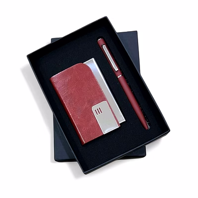 dual combo - pu leather x ball pen