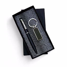 metal ball pen x mirror finish keychain - combo set