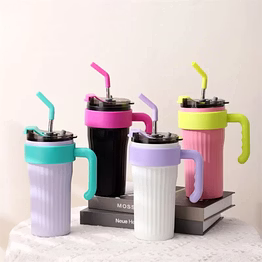 double wall stainless steel travel tumbler - stay hydrated in style - 860ml
