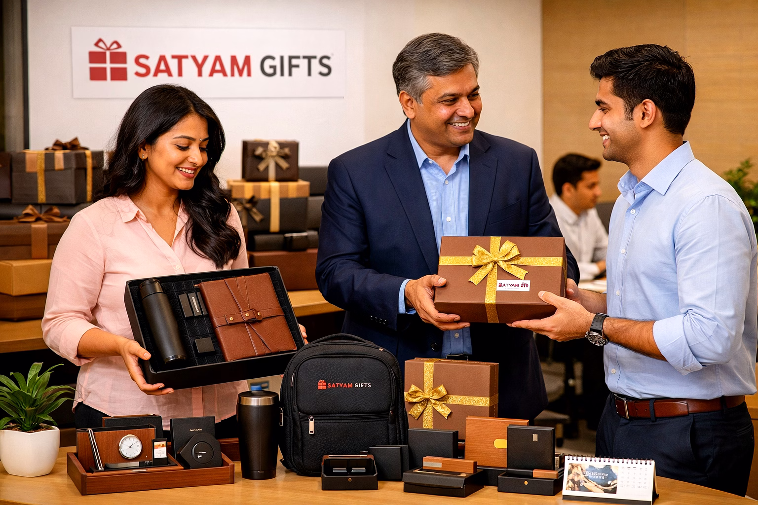 Employee gifts and office accessories ready for corporate gifting