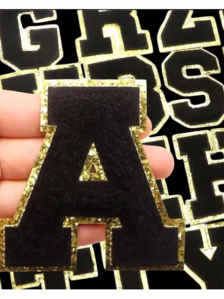 Premium Chenille Patches for DIY Projects - Fabric Embroidered-Single-White-2