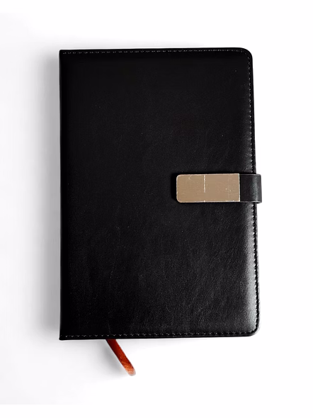 Soft PU Leather-Bound A5 Notebook-Tan-5