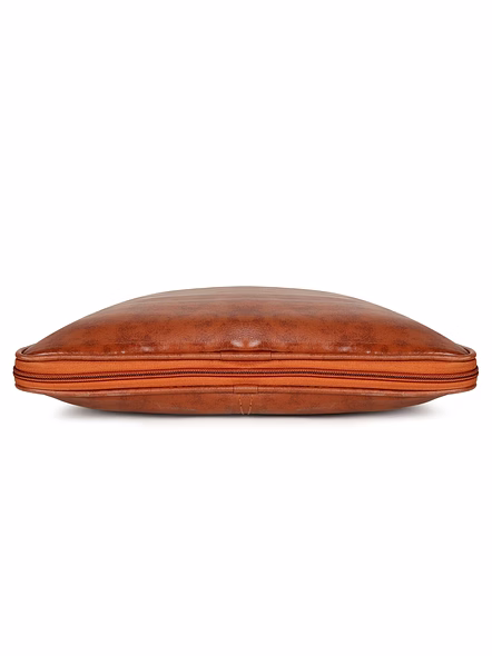 Vegan Leather Premium Laptop Bag - Sleek Design for Modern Professionals-Tan-5