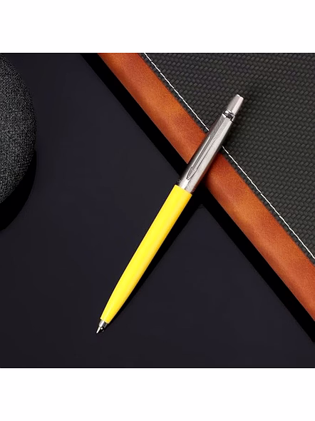 Parker Jotter Originals Ball pen With Steel Trim - Timeless Elegance and Retro Charm-Yellow-2