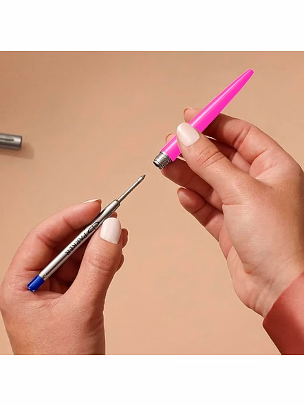 Parker Jotter Originals Ball pen With Steel Trim - Timeless Elegance and Retro Charm-Pink-1