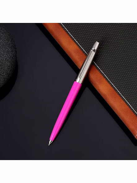 Parker Jotter Originals Ball pen With Steel Trim - Timeless Elegance and Retro Charm-Pink-4
