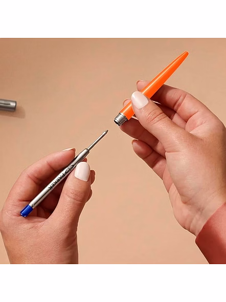 Parker Jotter Originals Ball pen With Steel Trim - Timeless Elegance and Retro Charm-Orange-2