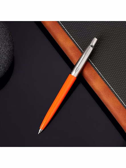 Parker Jotter Originals Ball pen With Steel Trim - Timeless Elegance and Retro Charm-Orange-5