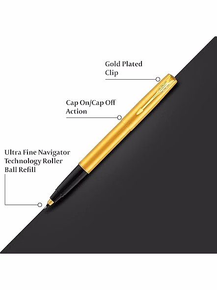 Parker Frontier Gold Trim Pen Roller Pen