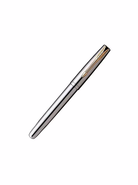 Parker Frontier Stainless Steel Pen with Gold Trim-Ball Pen-2