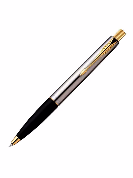 Parker Frontier Stainless Steel Pen with Gold Trim-Ball Pen-1