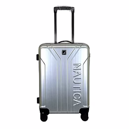 nautica 20-inch cabin luggage silver #6735 - stylish travel companion