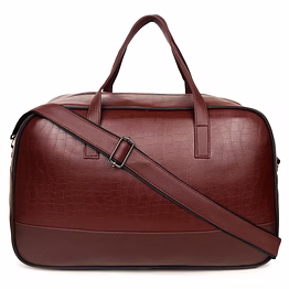 sg bags luxury pu leather duffle travel bag - spacious, stylish, and durable