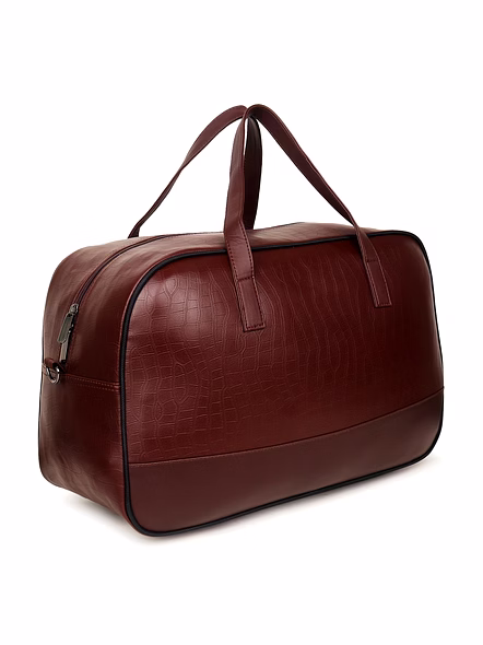 Luxury PU Leather Duffle Travel Bag - Spacious, Stylish, and Durable-Black-11