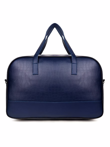 Luxury PU Leather Duffle Travel Bag - Spacious, Stylish, and Durable-Blue-2