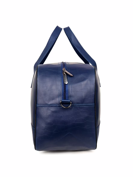 Luxury PU Leather Duffle Travel Bag - Spacious, Stylish, and Durable-Blue-3