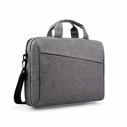 sg bags premium grey laptop messenger bag with shoulder strap | slim office & travel briefcase