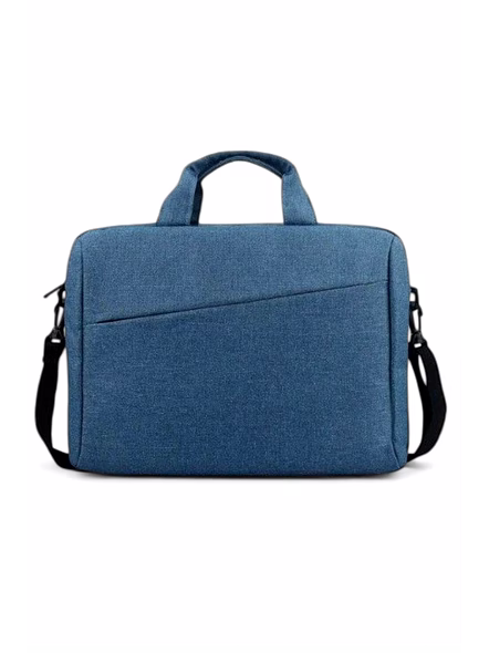 Premium Grey Laptop Messenger Bag with Shoulder Strap | Slim Office &amp; Travel Briefcase-Grey-3